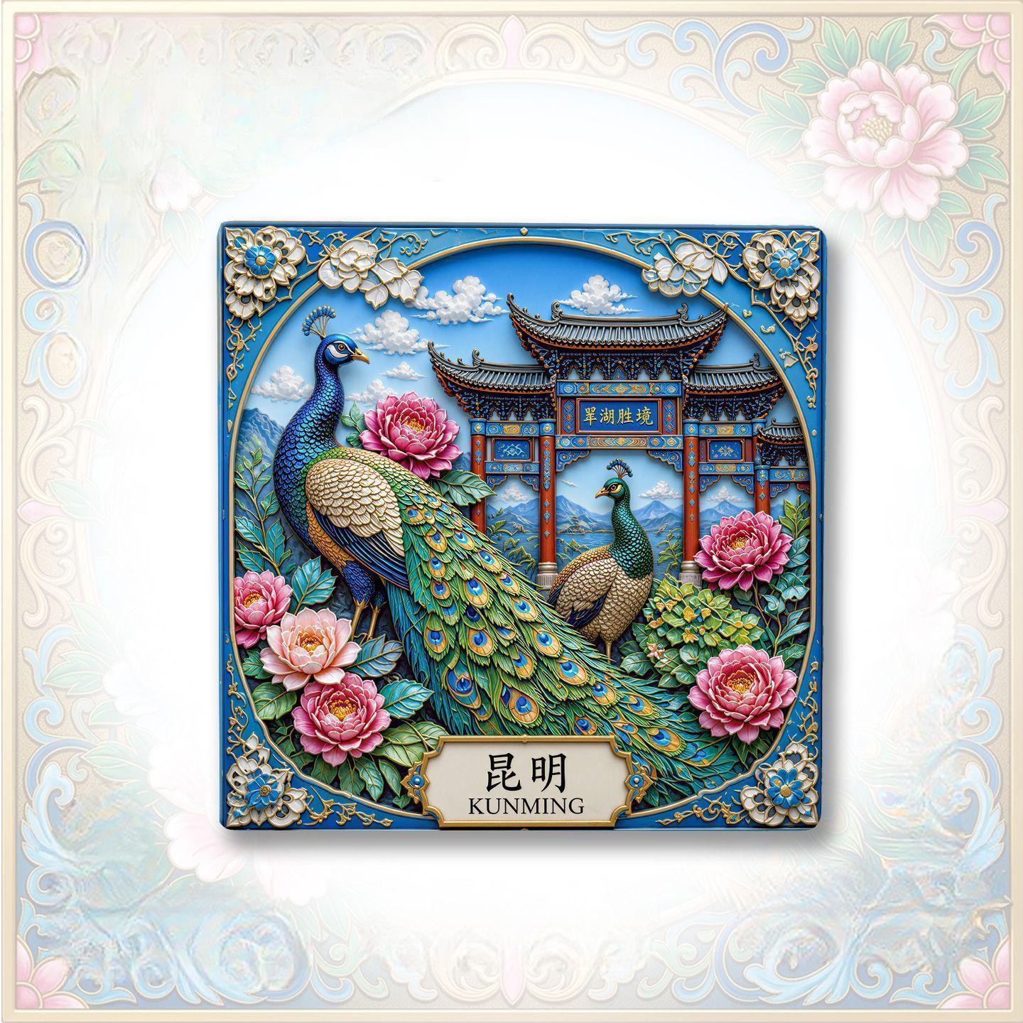 China Wonders Fridge Magnet Collection™ (Set of 5) Forbidden City • Potala Palace • Jiuzhaigou • Zhangye Danxia • Kunming