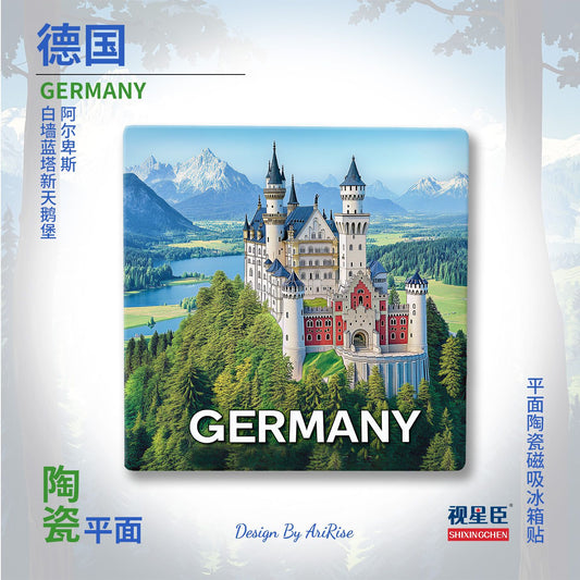 Germany Castle Ceramic Fridge Magnet