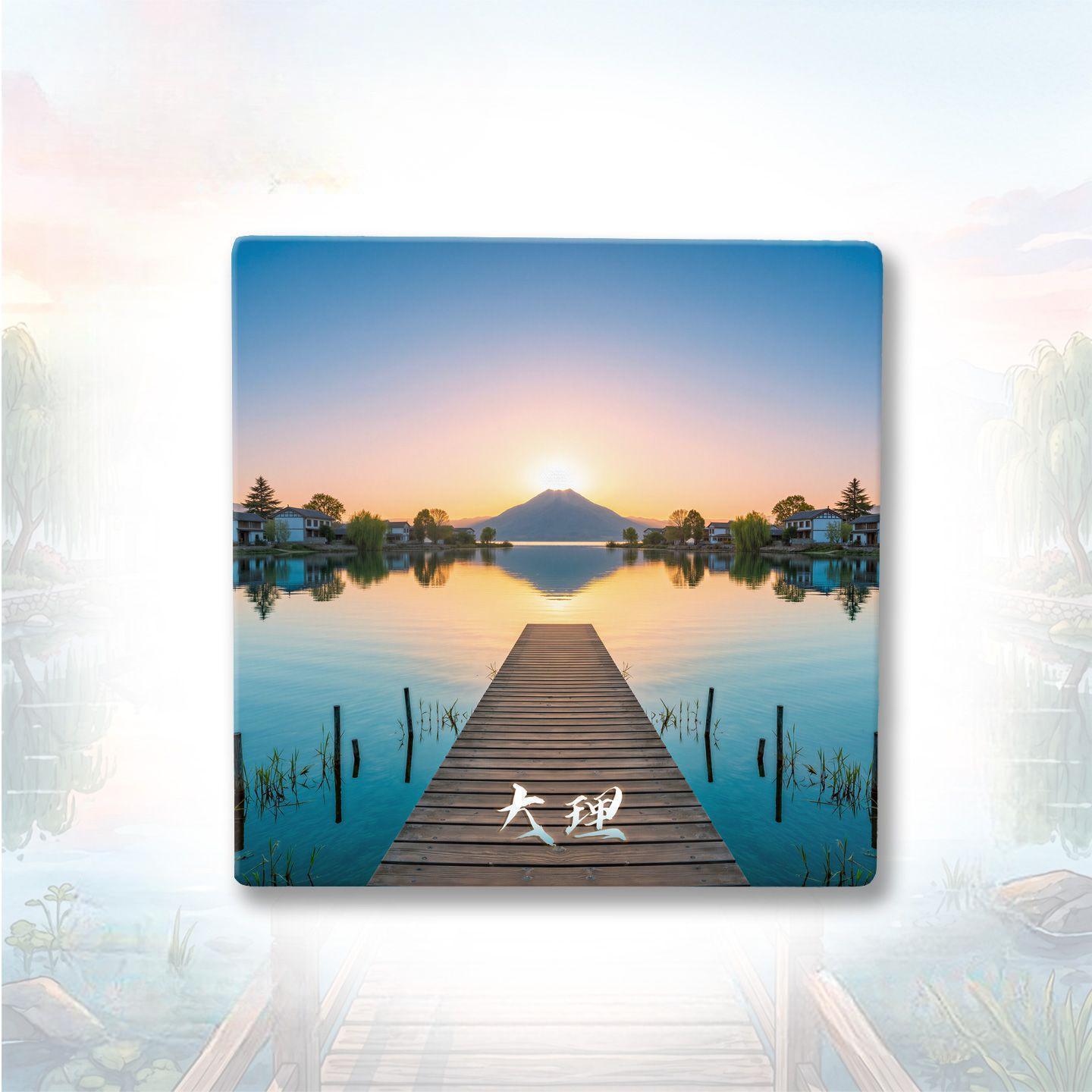 China Harmony Landscapes Fridge Magnet Collection™ (Set of 5) Dali • Great Wall • Huangshan • Hemu Village • Xishuangbanna