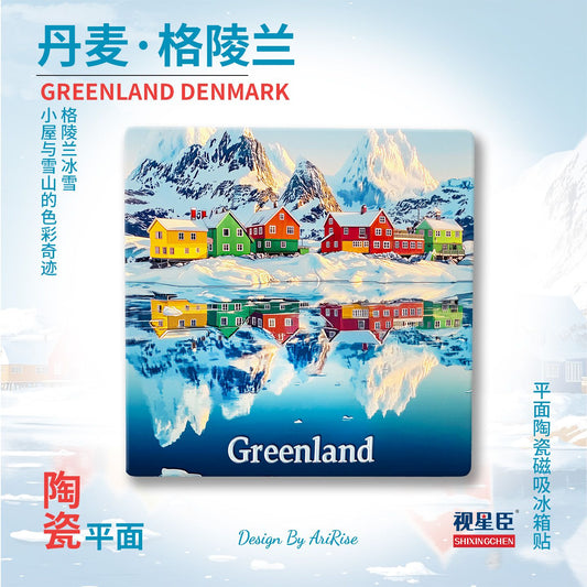 Greenland Ceramic Fridge Magnet