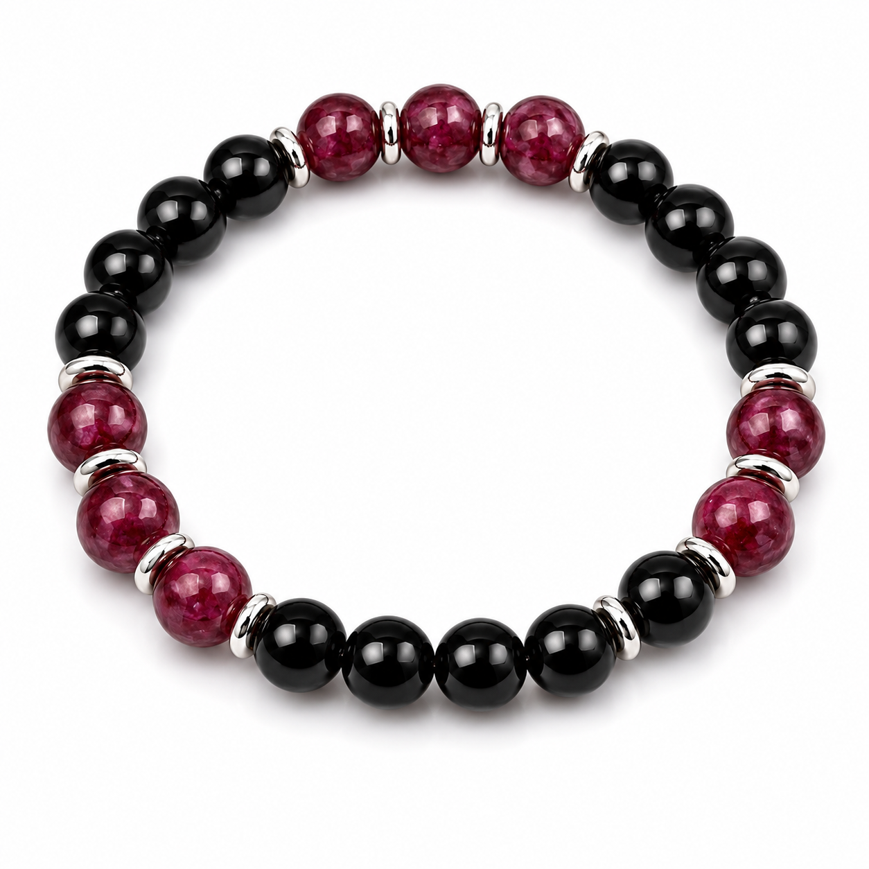 Manifest Prosperity Crystal Bracelet™ | Garnet & Obsidian Wealth Bracelet