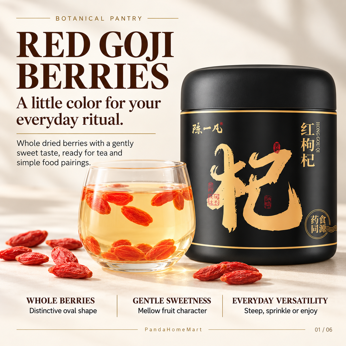 Red Goji Berries 220g Whole Dried Berries