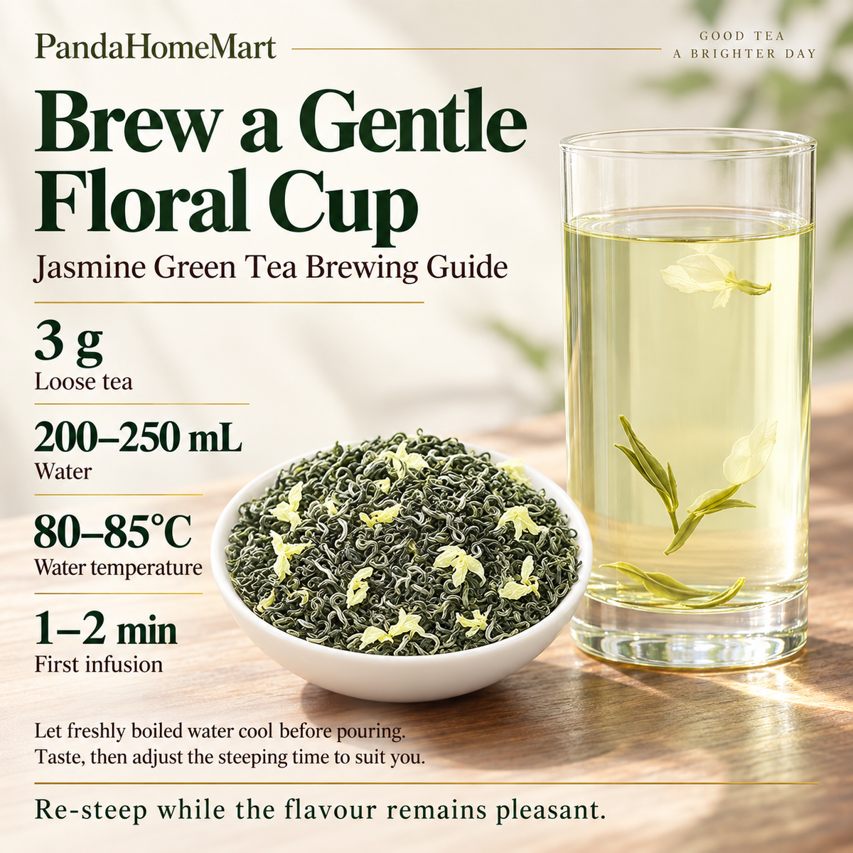 Premium Eight-Scented Jasmine Green Tea – New Season 250 g