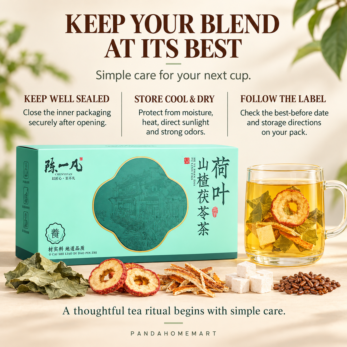 Lotus Leaf, Hawthorn & Poria Botanical Blend™ — 300 g