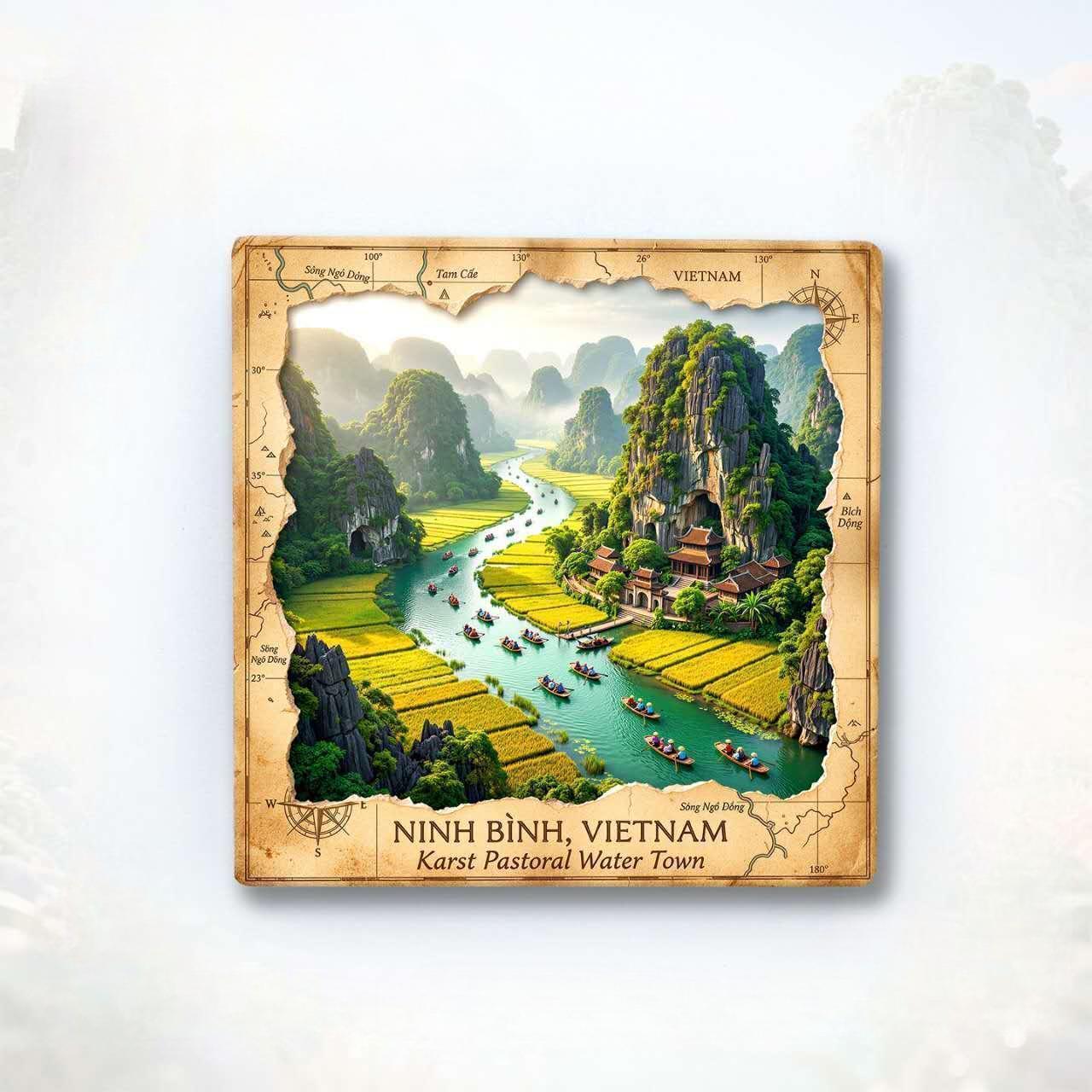 Vietnam Beyond Postcards™ Collection 8 Ceramic Magnets Inspired by the Landscapes, Culture &amp; Stories of Vietnam