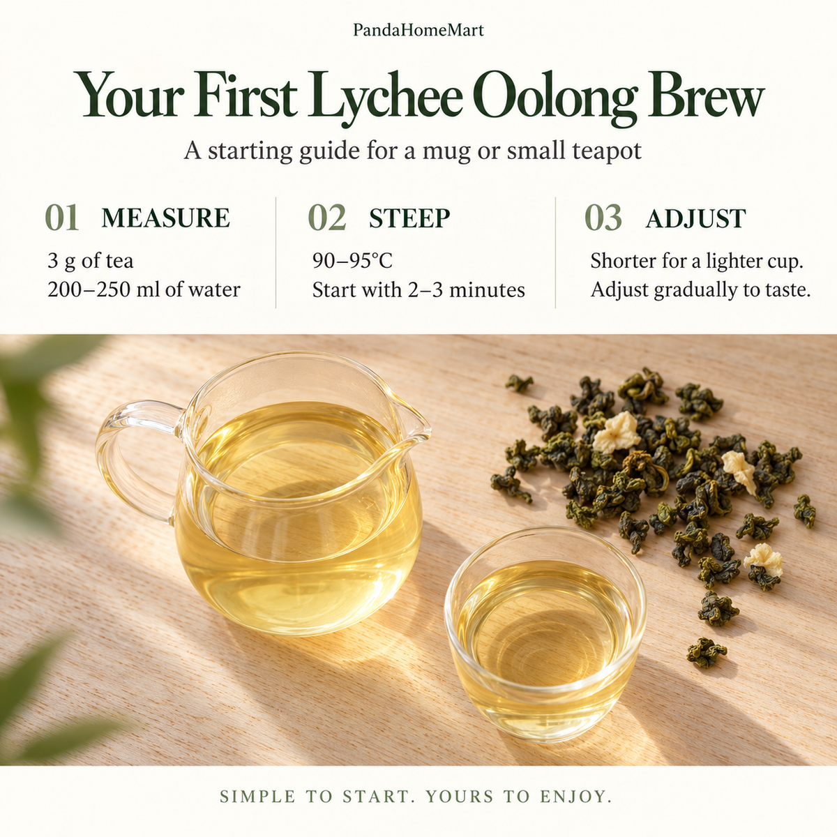 Lychee Oolong Tea – Fruity Chinese Oolong 100 g