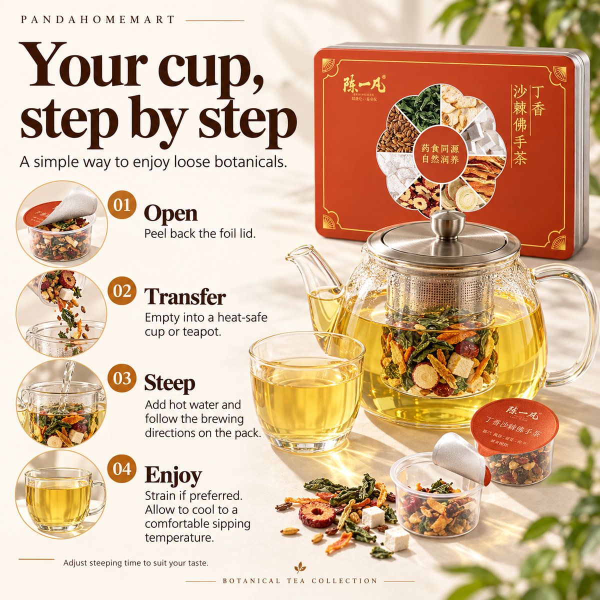 Sand Ginger & Buddha’s Hand Citrus Tea Pods™ — 30 Pods