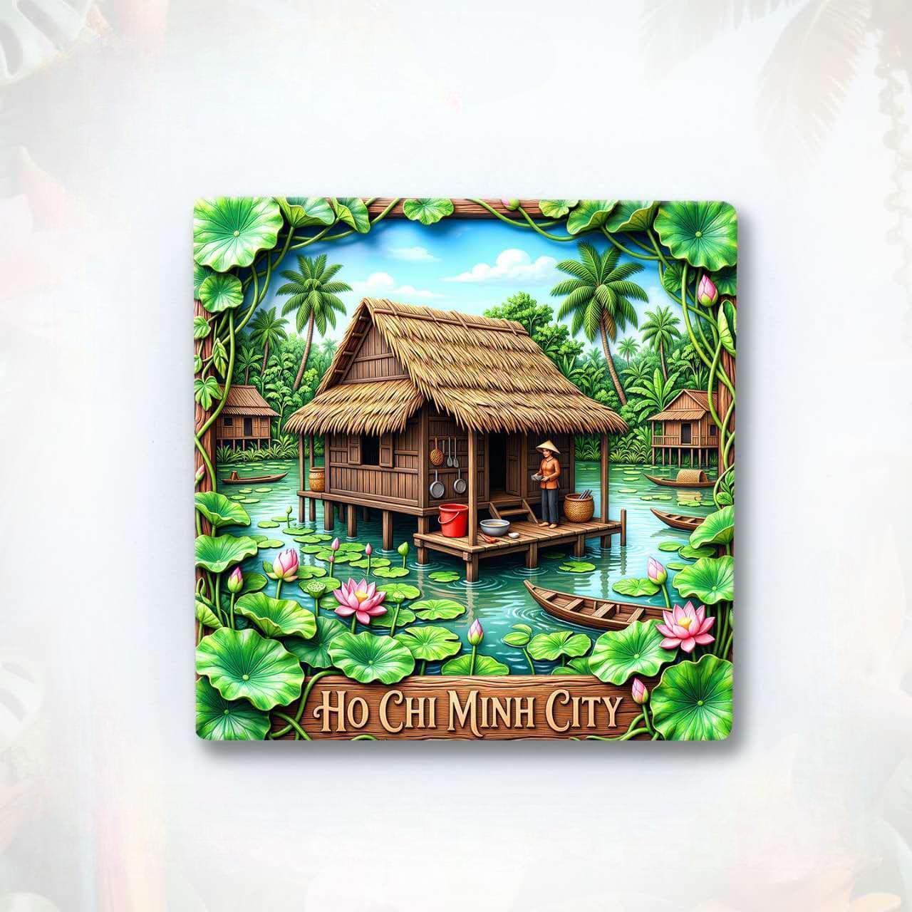Vietnam Beyond Postcards™ Collection 8 Ceramic Magnets Inspired by the Landscapes, Culture &amp; Stories of Vietnam