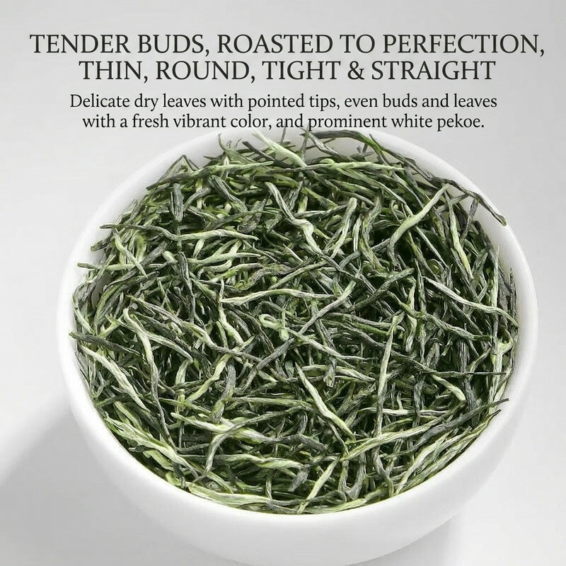 Premium Maojian Green Tea – Authentic Chinese Loose Leaf Green Tea for Natural Energy, Wellness & Mindful Tea Rituals