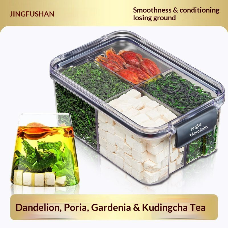 Detox Herbal Wellness Tea Blend – Chinese Dandelion, Poria, Gardenia & Kuding Tea for Cleansing & Balance