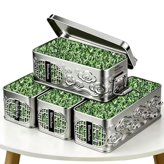 Premium Biluochun Green Tea Gift Tin – Authentic Chinese Spring Loose Leaf Tea | Luxury Suzhou Green Tea Collection