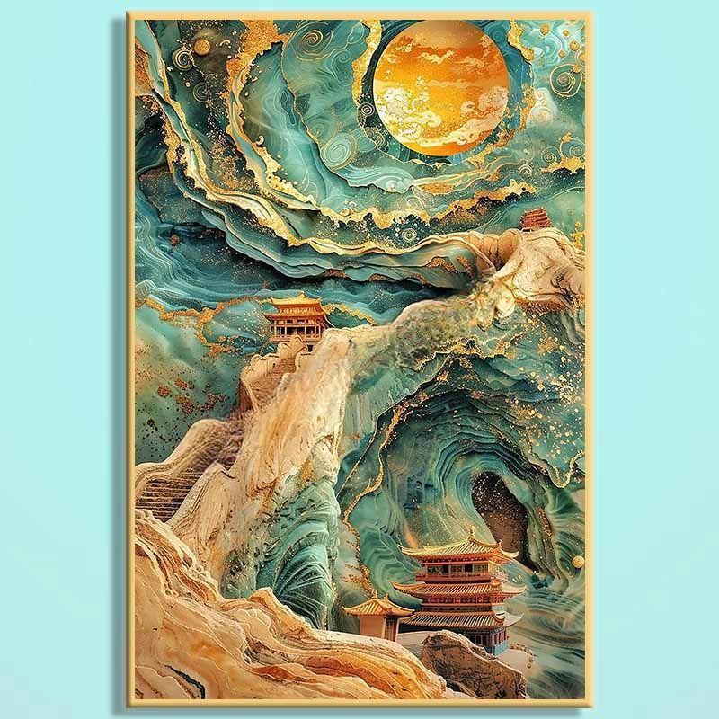 Dream Of Dunhuang Wooden Jigsaw Puzzle – Chinese Fantasy Art Puzzle, Silk Road Inspired Wooden Puzzle, Oriental Wall Decor For Adults