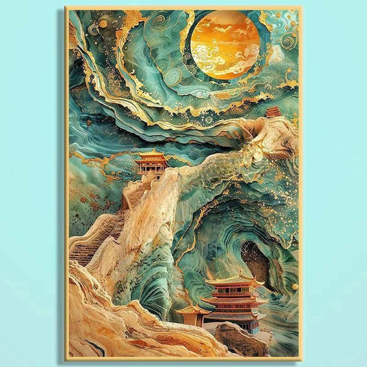 Dream Of Dunhuang Wooden Jigsaw Puzzle – Chinese Fantasy Art Puzzle, Silk Road Inspired Wooden Puzzle, Oriental Wall Decor For Adults