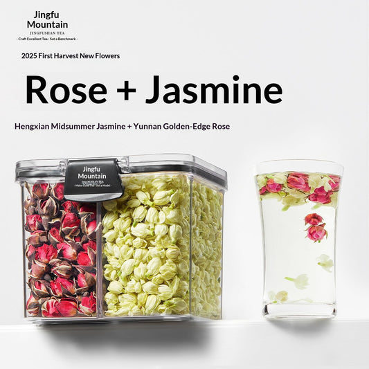 Rose & Jasmine Flower Tea – Chinese Floral Wellness Tea for Relaxation, Beauty Rituals, Emotional Healing & Elegant Tea Ceremony