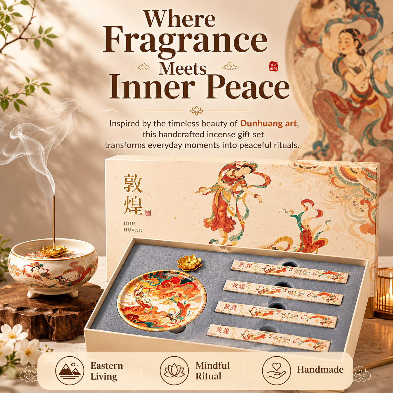 Dunhuang Flying Apsaras™ Incense Gift Set