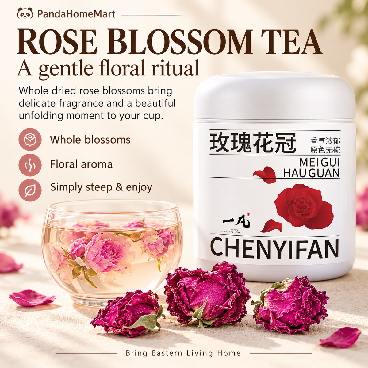 Whole Rose Blossom Tea Mei Gui Hua Guan 25g