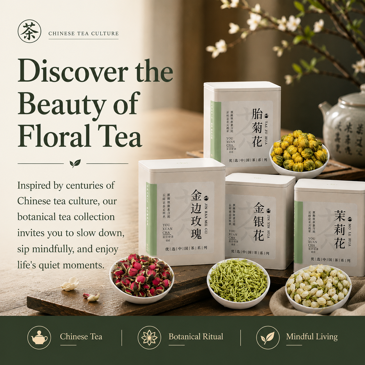 Chinese Floral Tea Collection