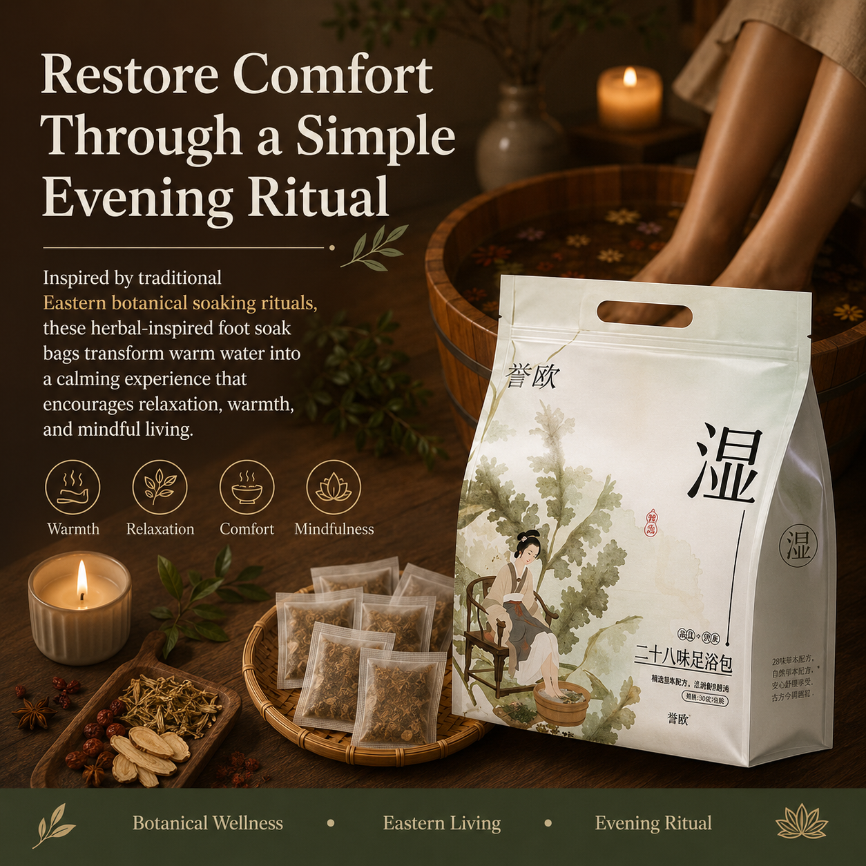 Herbal Foot Soak Bags for Daily Balance