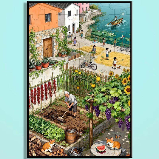 Tang Dynasty Chinese Wooden Jigsaw Puzzle – Ancient Chang'an Cityscape Puzzle, Guochao Art Puzzle, Premium Wooden Wall Decor For Adults