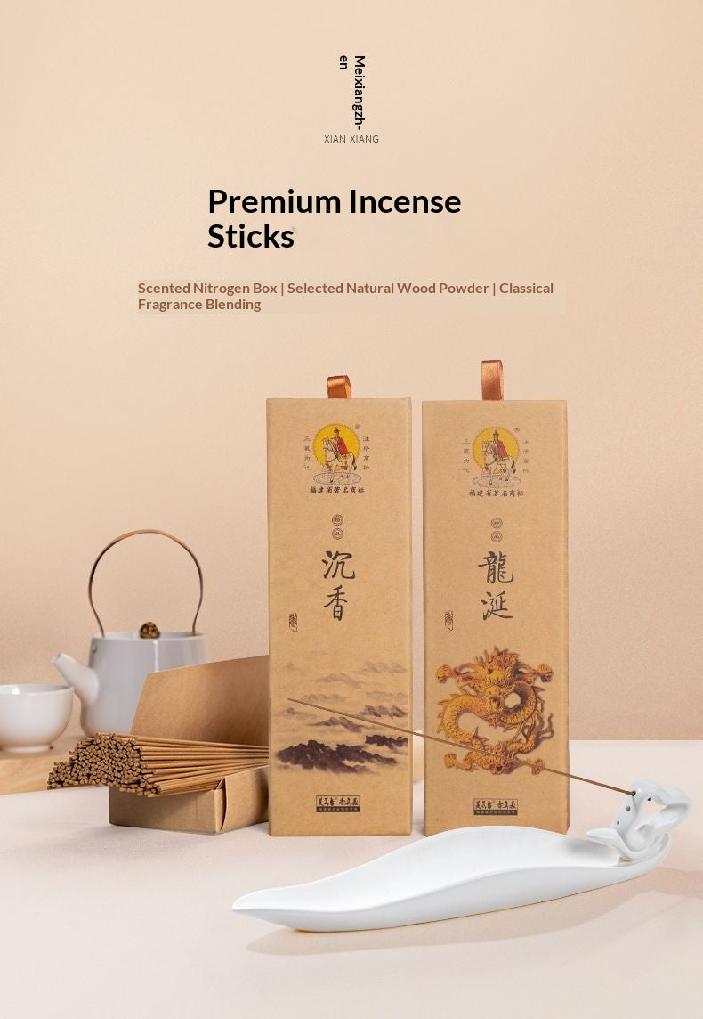 Traditional Chinese Incense Sticks Set – Sandalwood Zen Aromatherapy Collection