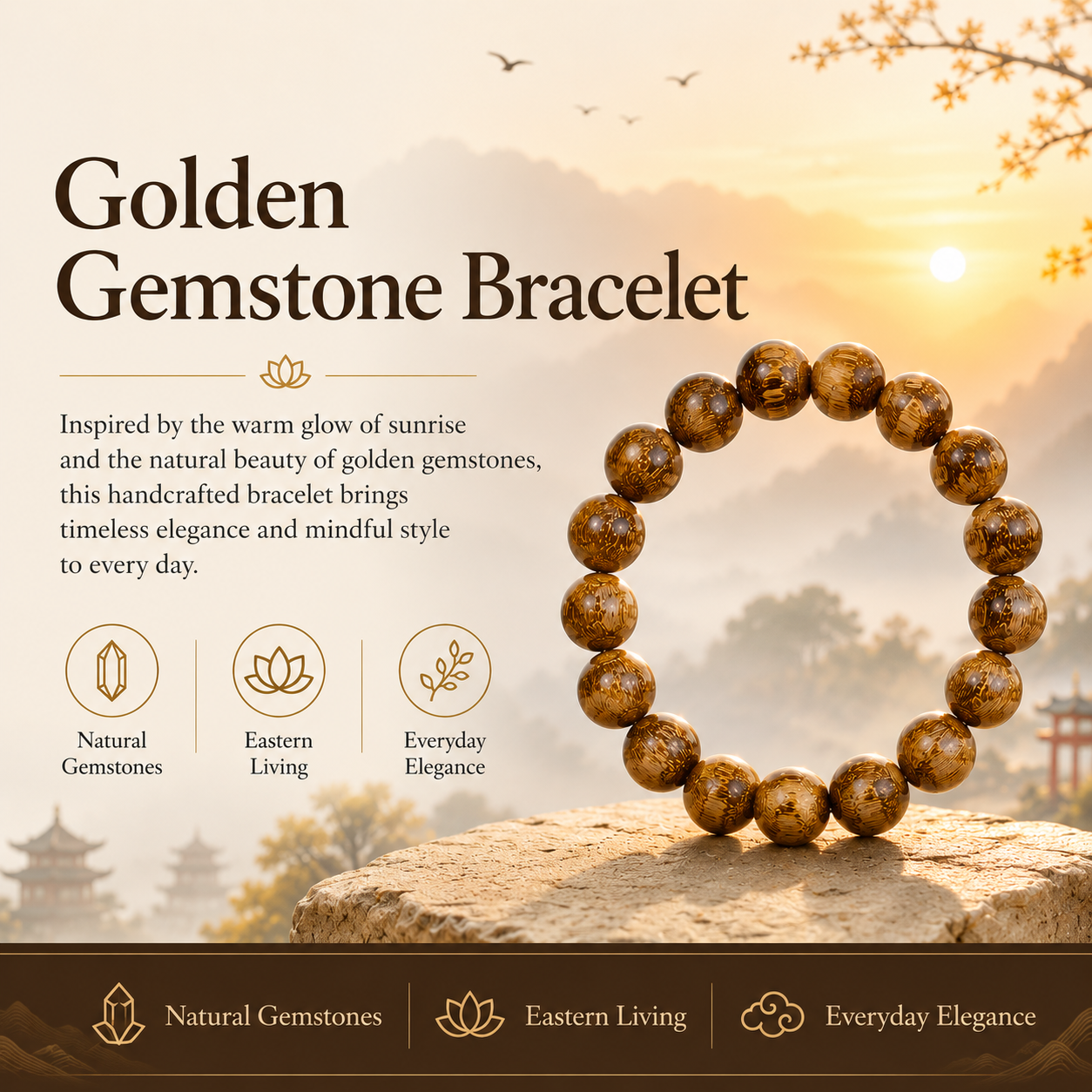 Natural Sandalwood Bracelet