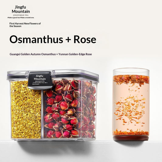 Osmanthus & Rose Flower Tea – Premium Chinese Floral Herbal Tea for Relaxation, Beauty Wellness & Romantic Tea Rituals