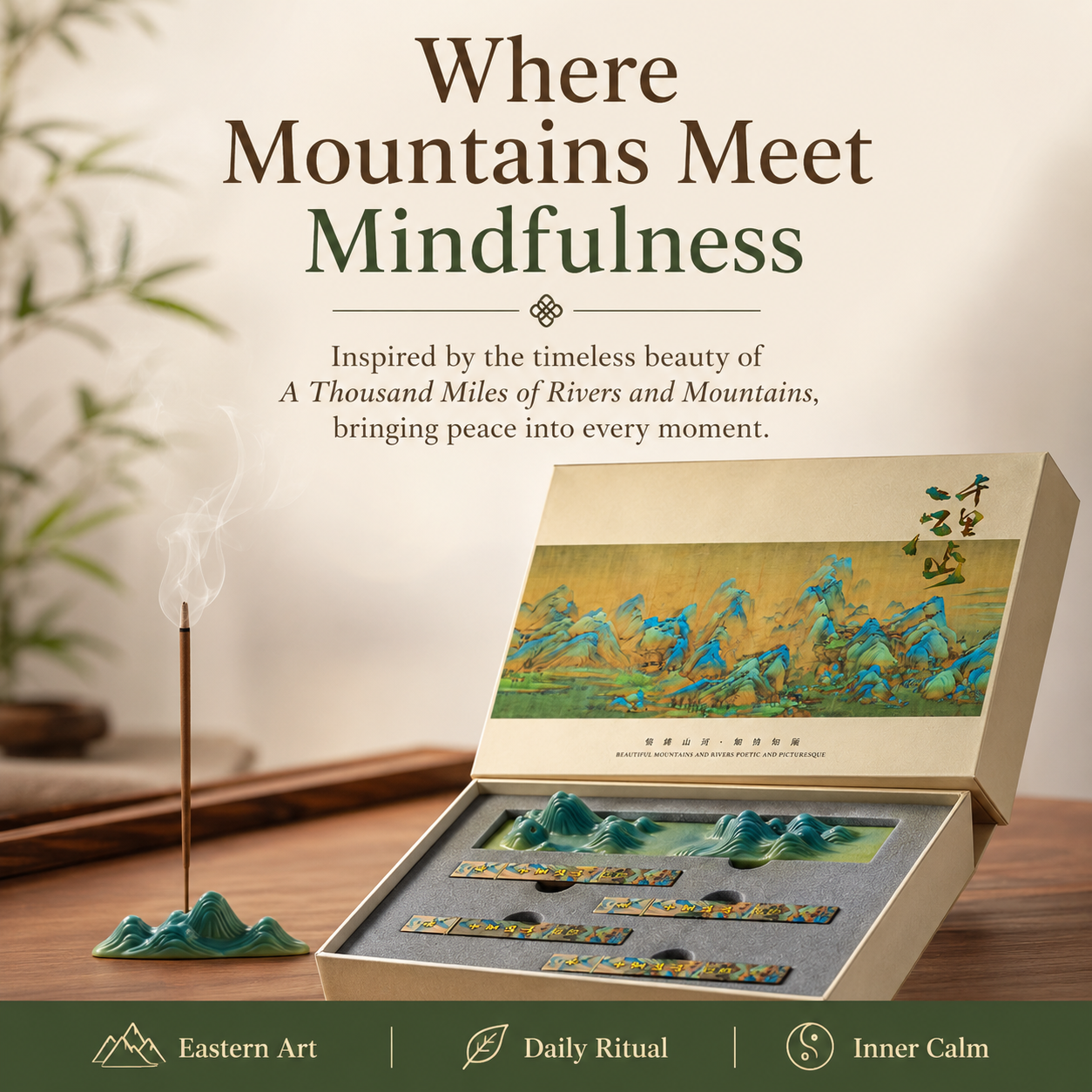 A Thousand Miles of Rivers and Mountains™ Incense Holder Set