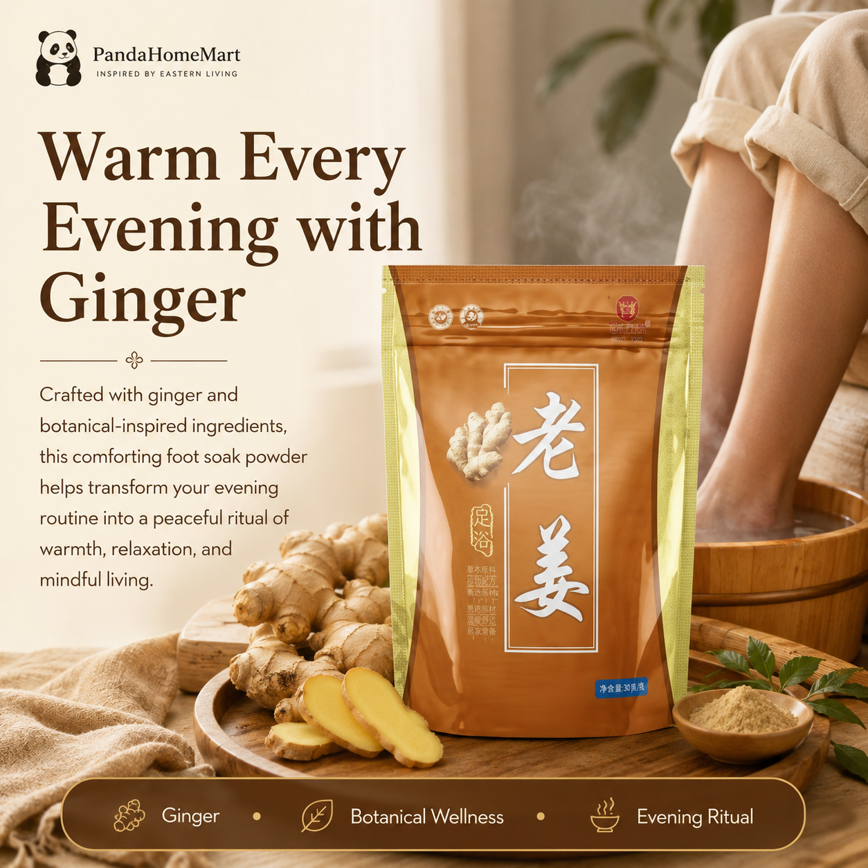 Old Ginger Herbal Foot Soak Powder