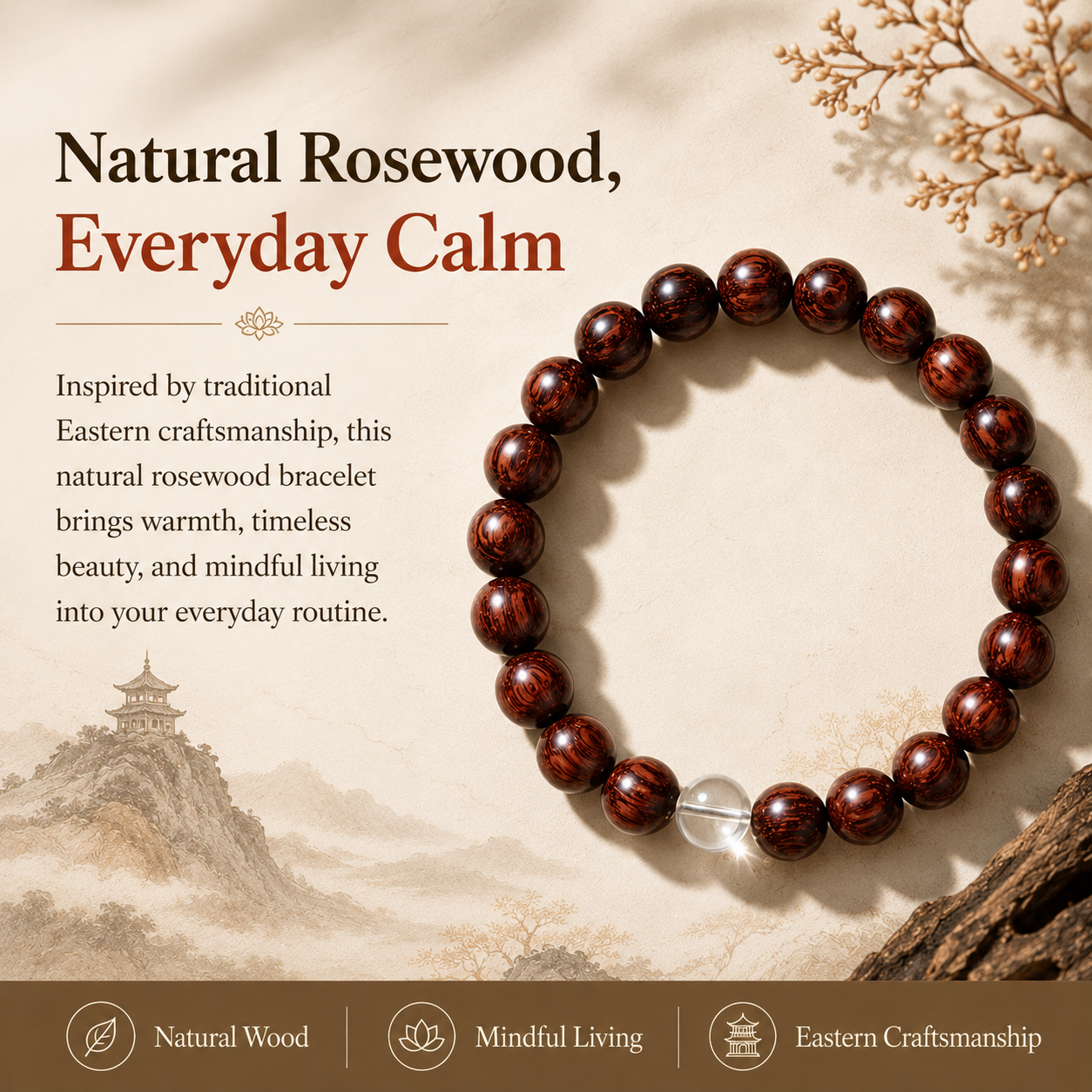 Sandalwood Serenity Bracelet
