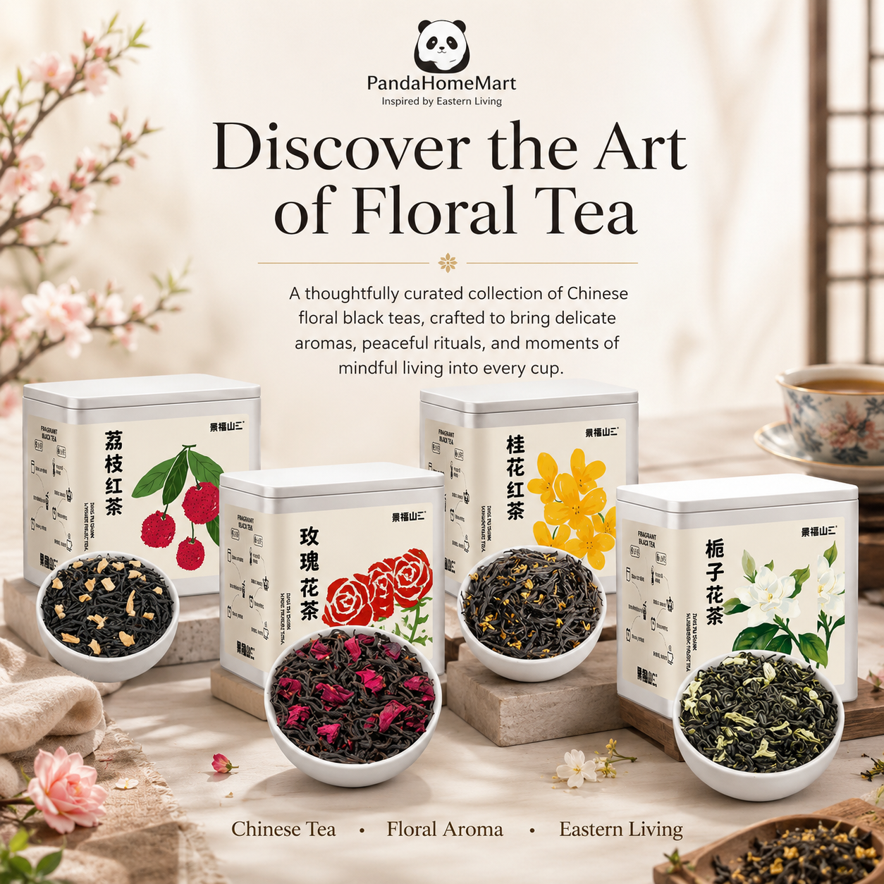Premium Chinese Scented Tea Collection