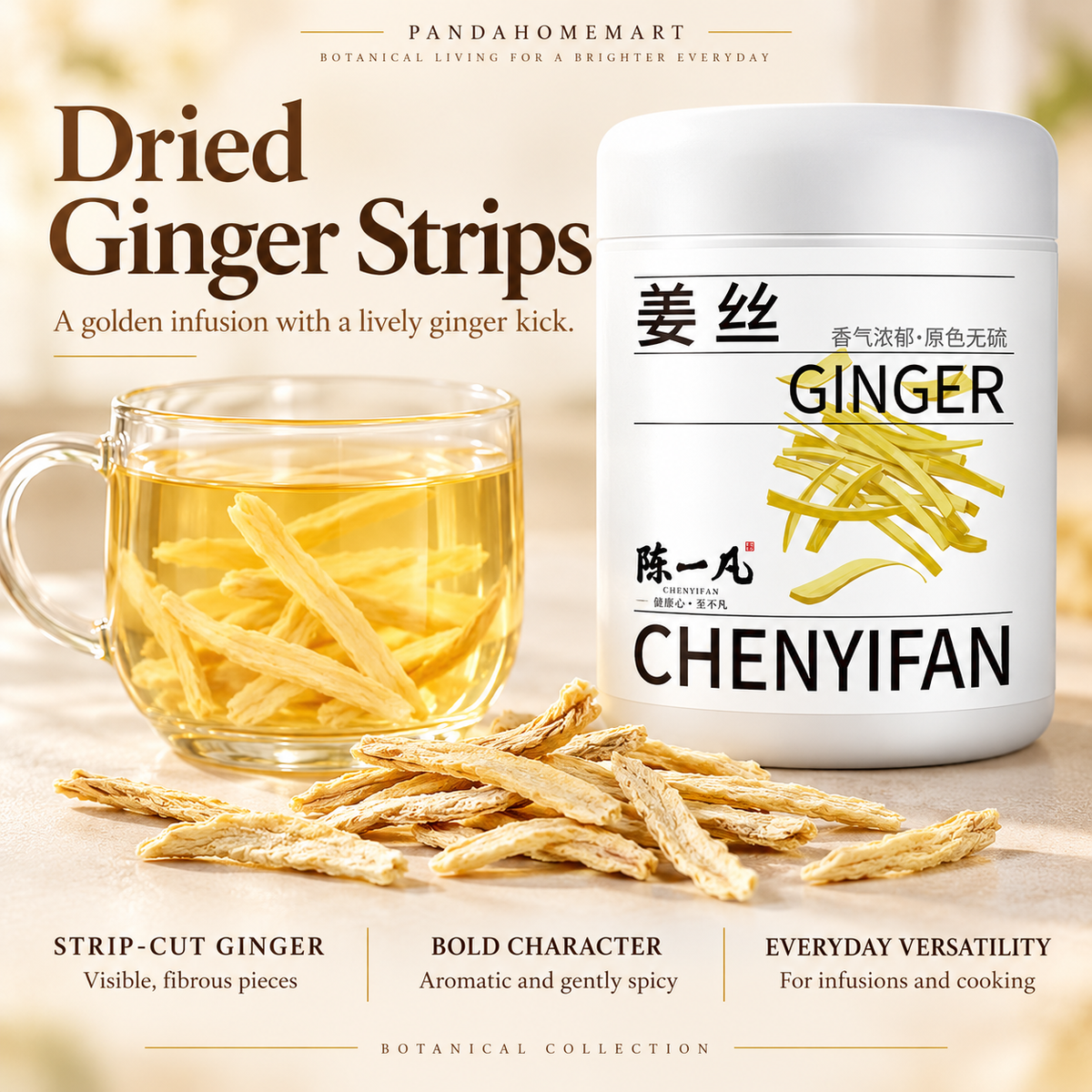 Dried Ginger Strips Jiang Si 120g