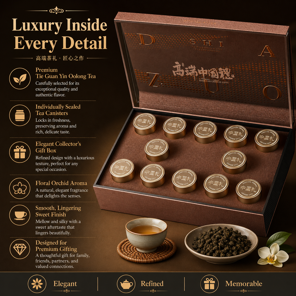 uthentic Anxi Tie Guan Yin loose tea leaves