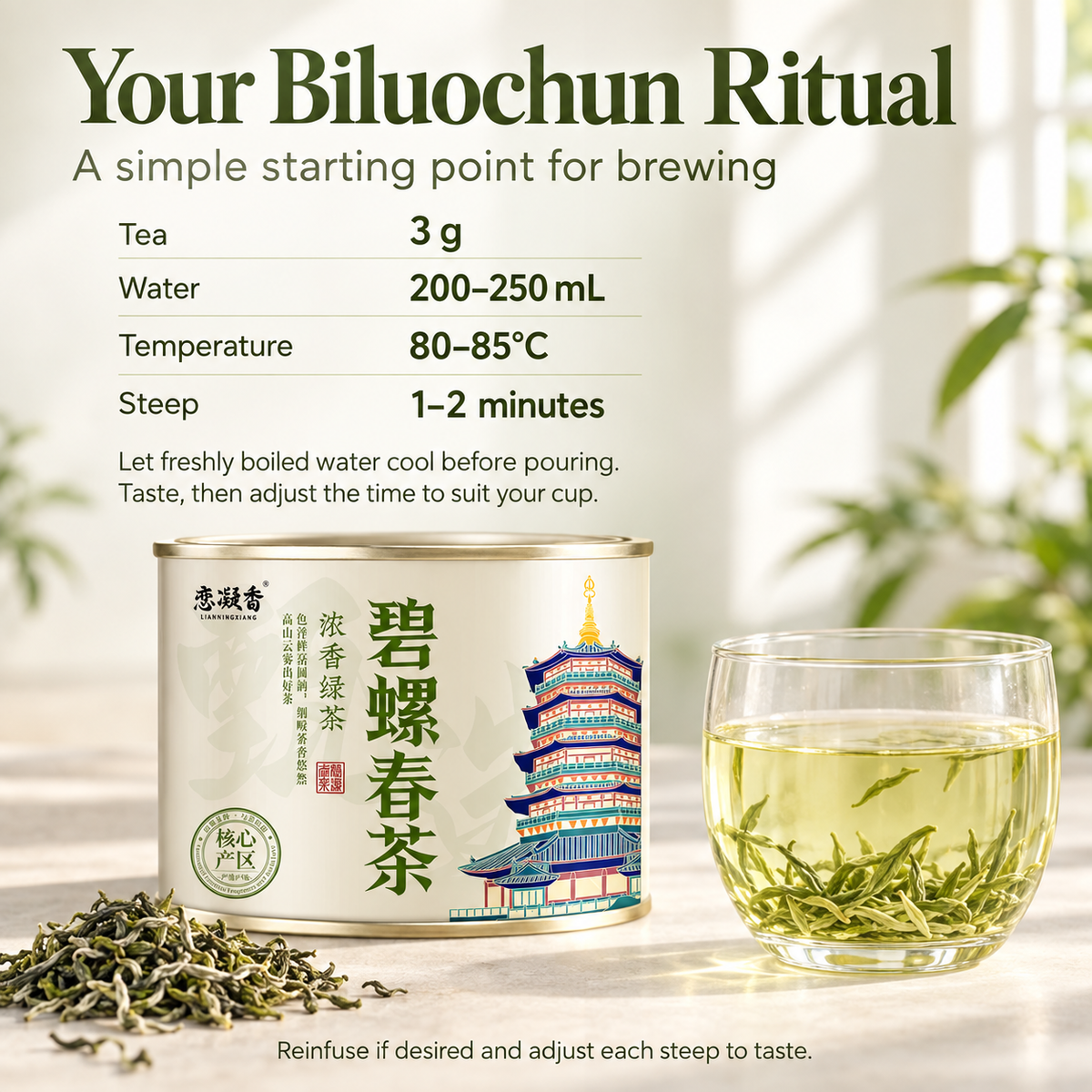 Premium Biluochun Green Tea™ Discovery Pack – 50g