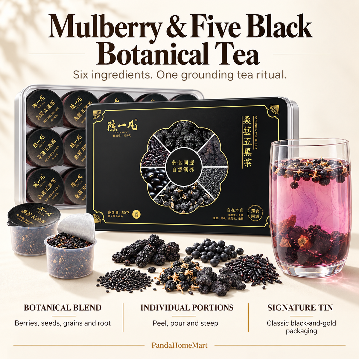 Mulberry Five Black Tea Pods™ — 30 Pods