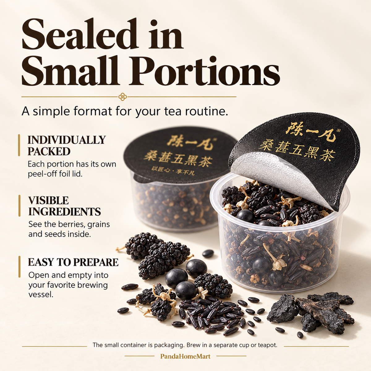 Mulberry Five Black Tea Pods™ — 30 Pods