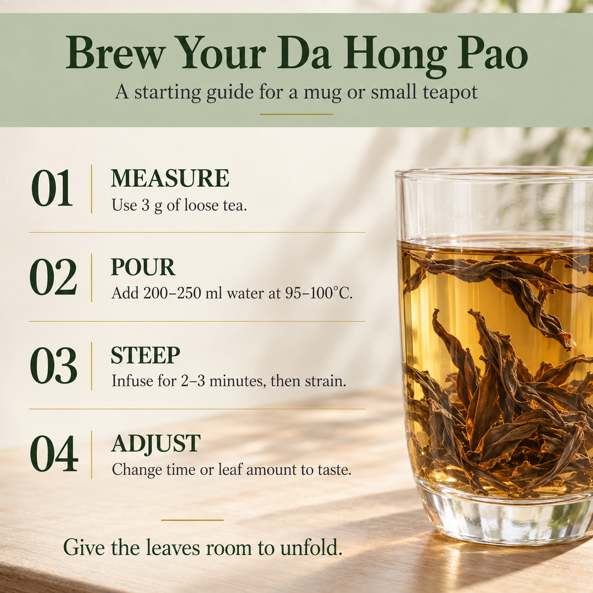 Wuyi Da Hong Pao Rock Oolong Tea – Chinese Loose Leaf Tea 125 g