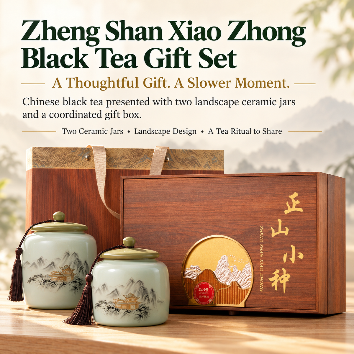 Premium Zhengshan Xiaozhong Black Tea Gift Set – Te Ji 260 g