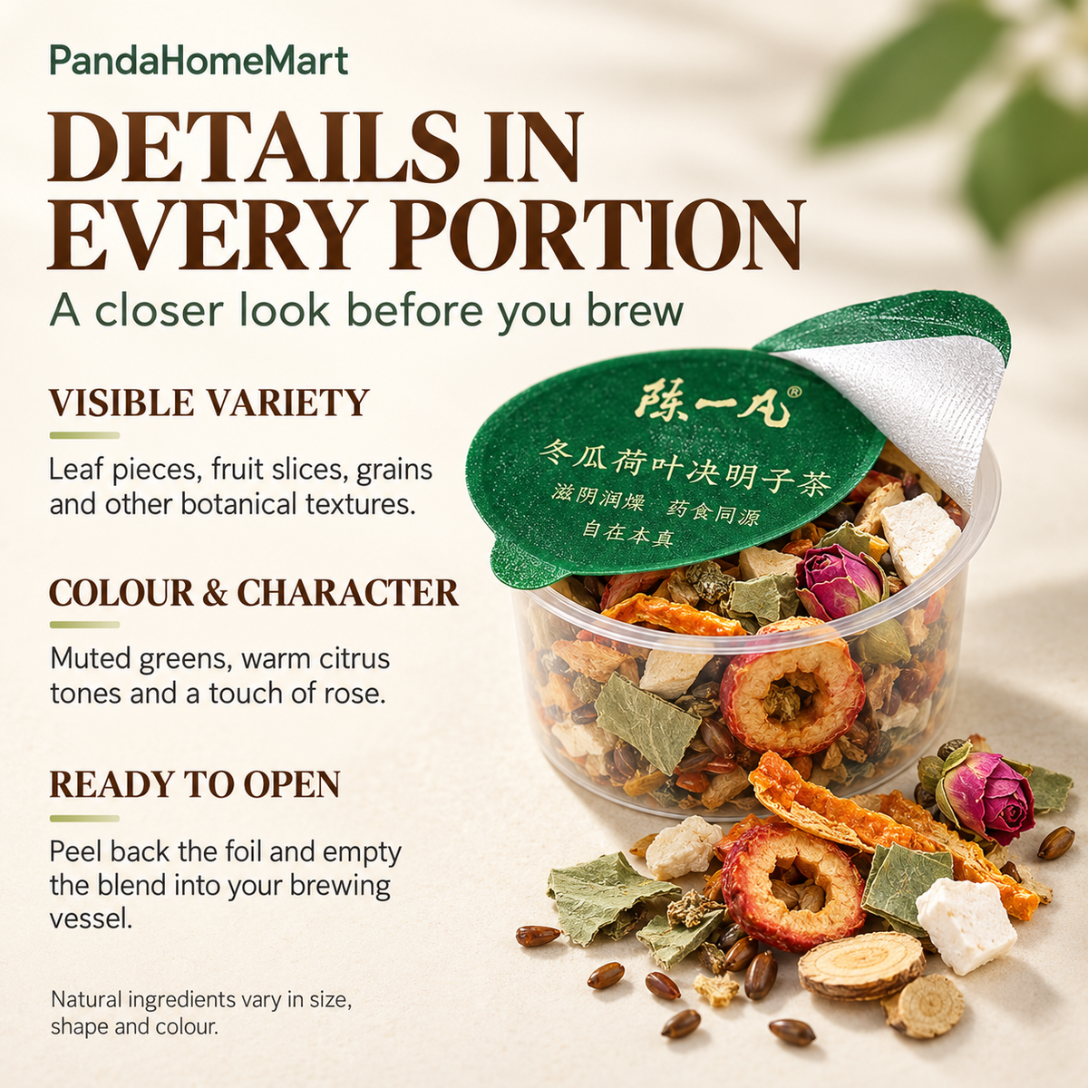 Winter Melon, Lotus Leaf & Cassia Seed Tea Pods™ — 30 Pods