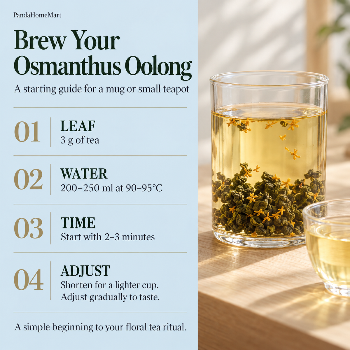 Osmanthus Oolong Tea – Floral Chinese Oolong 105 g