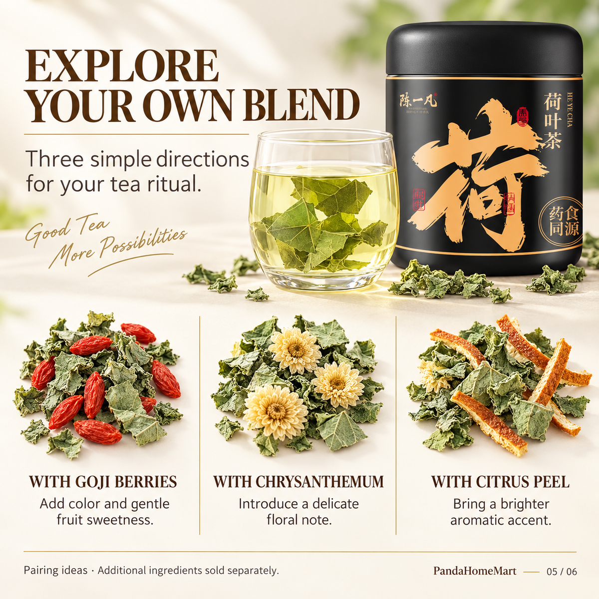 Dried Lotus Leaves for Herbal Infusions and Botanical Pairings