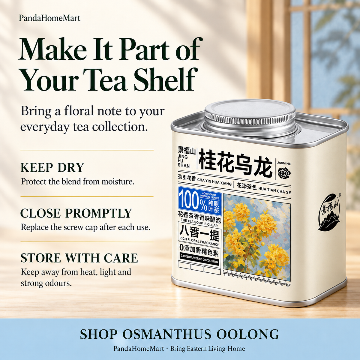 Osmanthus Oolong Tea – Floral Chinese Oolong 105 g