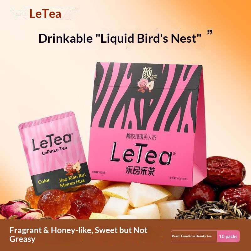 LeTea Apple Astragalus Red Tea – Oriental Herbal Wellness Tea for Energy, Immunity & Autumn Winter Nourishment