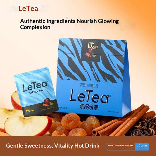 LeTea Cinnamon Apple Black Tea – Cozy Oriental Wellness Drink for Warmth, Comfort & Positive Energy