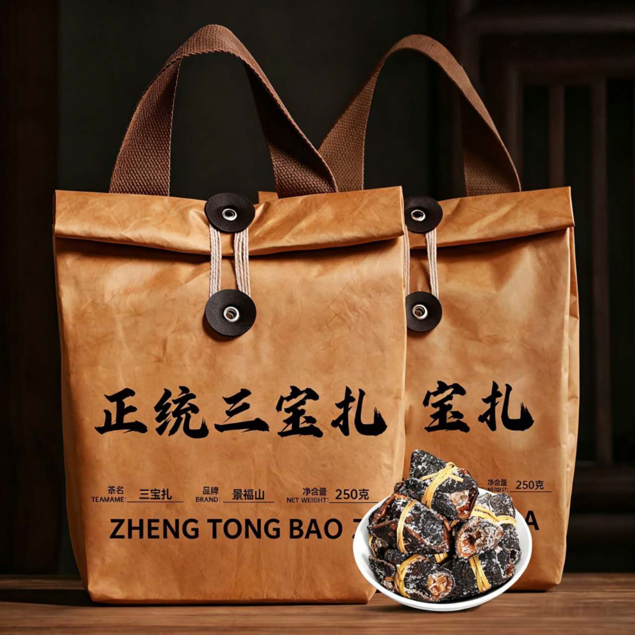 Zheng Tong San Bao Zha Tea – Traditional Chinese Three Treasure Herbal Tea for Wellness, Digestion & Warming Tea Rituals