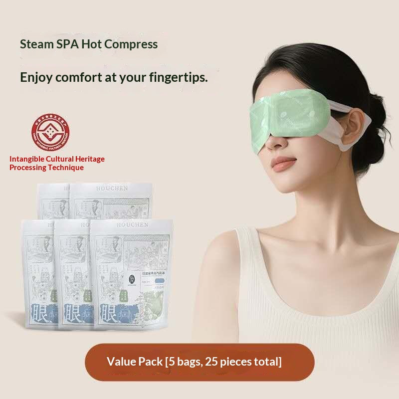 Herbal Steam Eye Mask – Osmanthus, Honeysuckle & Cassia Seed Self Heating Eye SPA Mask for Eye Fatigue Relief & Deep Relaxation