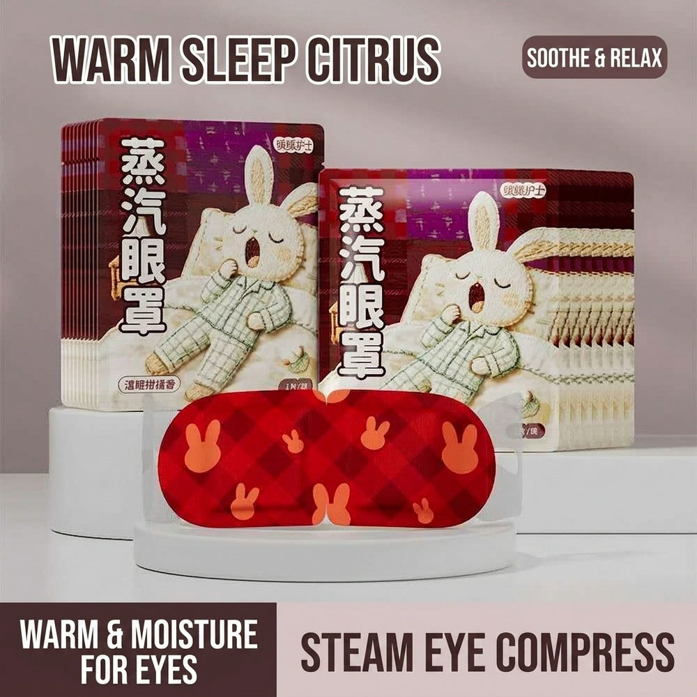 Cozy Animal Steam Eye Mask – Warm Eye SPA For Better Sleep, Relaxation & Everyday Self-Care