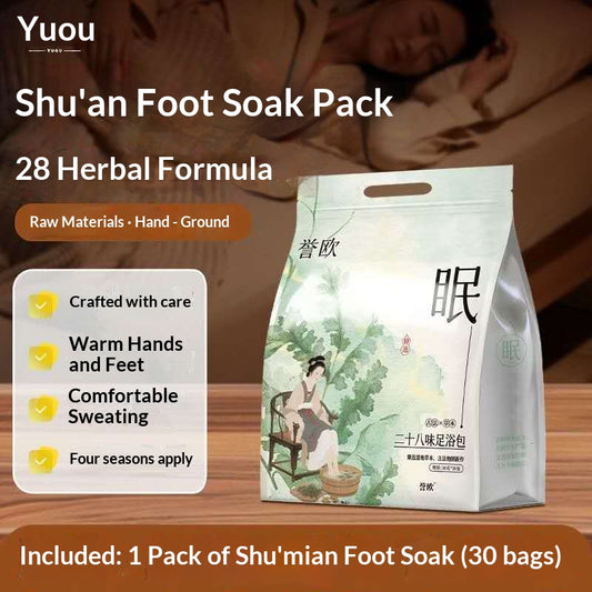 Sleep Wellness Herbal Foot Soak Bags – Traditional Chinese Foot Bath for Relaxation, Warmth & Bedtime Self-Care | Oriental Herbal Spa Ritual
