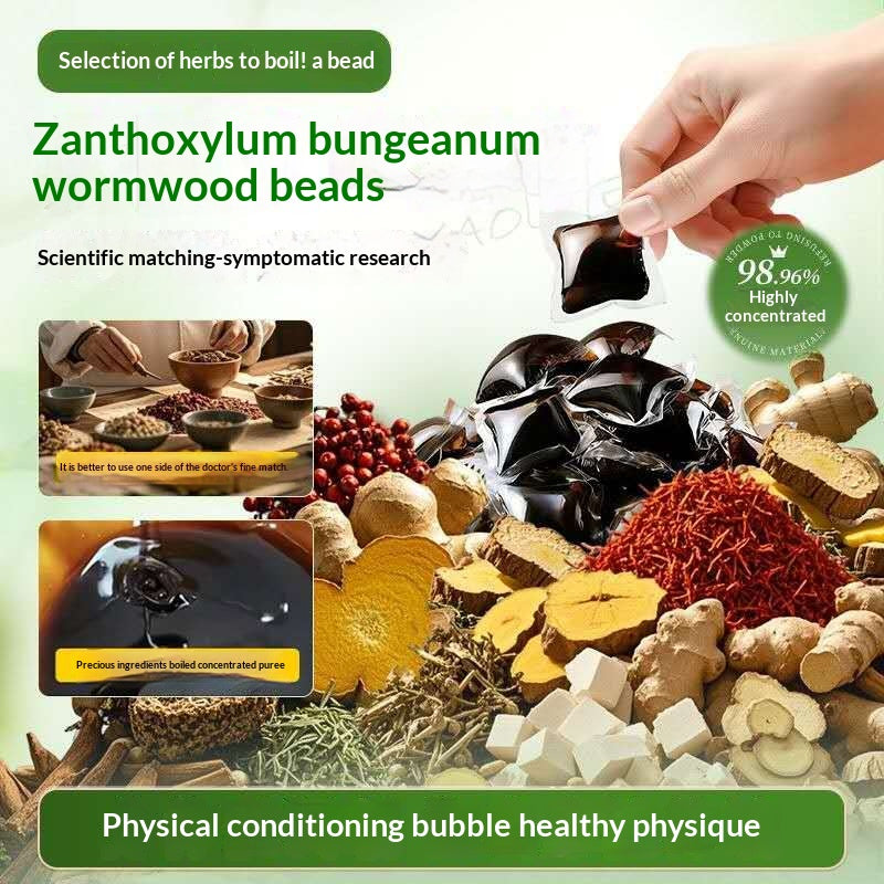Mugwort & Sichuan Pepper Foot Soak Beads – Traditional Chinese Herbal Foot Bath for Relaxation, Warmth & Sleep Wellness | Oriental Home Spa Ritual