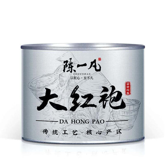 Da Hong Pao Wuyi Rock Oolong Tea 50 g Chinese loose-leaf tea in silver metal tin