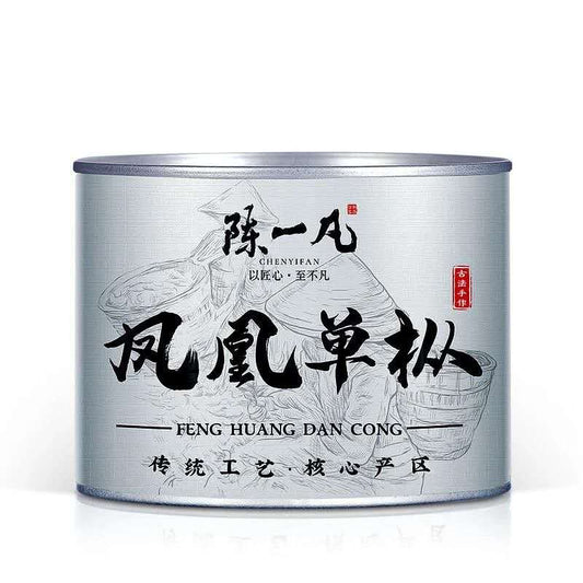 Ya Shi Xiang Fenghuang Dan Cong Oolong Tea 50 g Chinese Phoenix oolong in silver metal tin